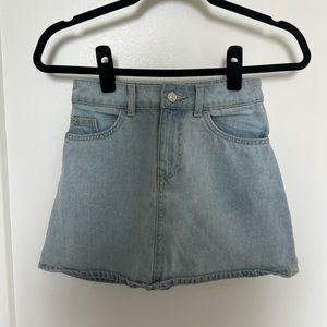 Light Wash Denim Skirt